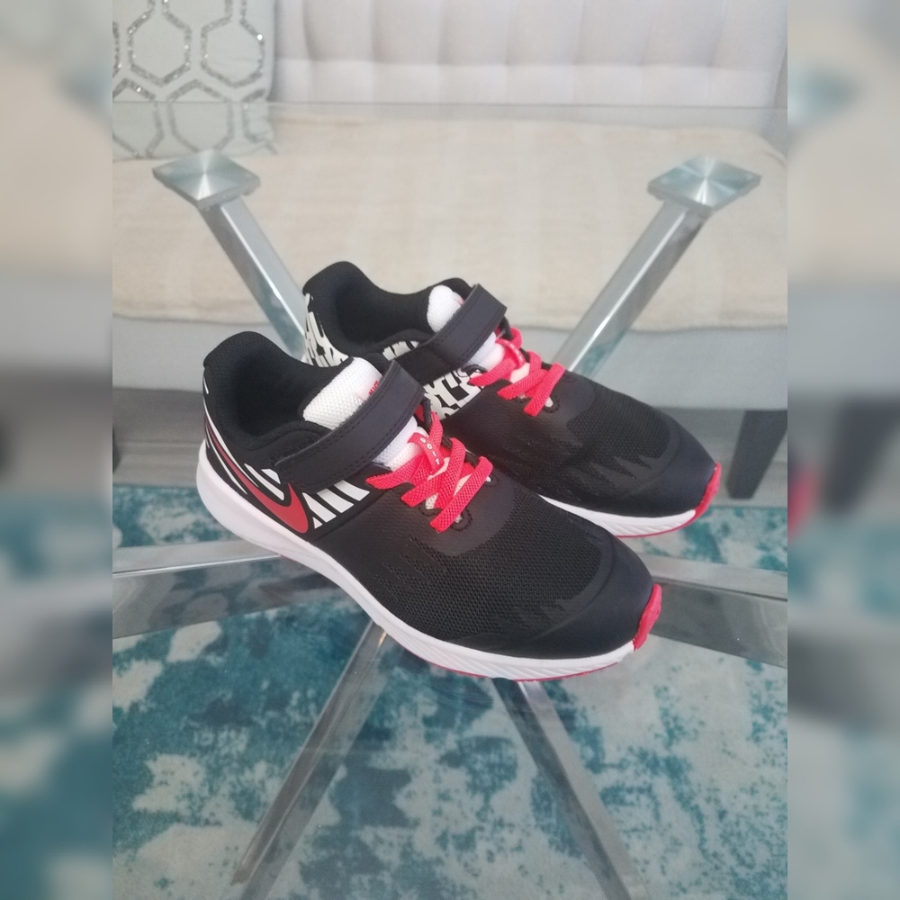 Boys Black & Red Nikes